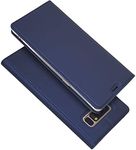 ELICA PU Leather Wallet Case Kickstand | TPU Inside | Magnetic Closure | Full Body Protection Flip Cover for Samsung Galaxy Note 8 - Blue