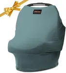 Milk Snob Original 5-in-1 Luxe Cover in Jade - Added Privacy for Breastfeeding, Baby Car Seat, Carrier, Stroller, High Chair, Shopping Cart, Lounger Canopy, Newborn Essentials, Nursing Top