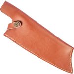 XYJ Leather Sheath for 10 Inch Chef Knife Edge Guards Blade Protector Cleaver Knives Cover with Loop Belt for Outdoor Camping