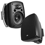 OSD Audio AP850 8-Inch 2 Way 8 Ohm Indoor or Outdoor Patio Speaker Pair, Black