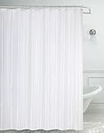 Home Beyond & HB design - PEVA Shower Curtain Liner with Metal Grommets, Heavy Duty Eco-Friendly Mold Mildew Resistant Waterproof Shower Curtain for Bathroom, 70 x 71-Inch - White