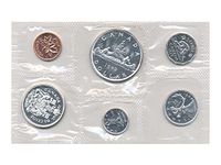 1962 Uncirculated Set of 6 Canadian Coins (Proof-Like Set)