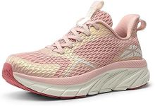 ALLSWIFIT Women's Walking Shoes Comfortable ActiveEase Running Tennis Athletic Gym Workout Cross Training Sneakers,Size 10,Pink,SARR009W