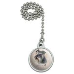 GRAPHICS & MORE Schnauzer Dog Breed Ceiling Fan and Light Pull Chain