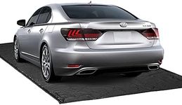 Hanjet Garage Car Mat Containment Floor Mat for Snow, Mud, Rain - 8Feet 6Inches x 20Feet, Black