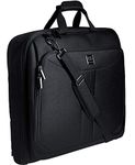 HUGH BUTLER Suit Carrier - Suit Bags for Men - Travel Garment Bags for 3 XL Suits - Suit Cover for a Businessman - Black Luggage Bag - Clothes Without Creases