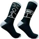 Men's Bad Sign Socks Funny Sarcasti