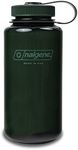 Nalgene Monochrome BPA-Free Recycled Reusable Water Bottle for Backpacking, Hiking, Gym - 32 oz Shatterproof Jade