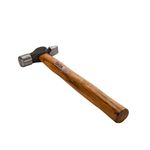 TATA AGRICO Cross Pein Hammer, Wooden Handle, Made of EN – 9 materials For Home & Industrial Use, Garage (13.3'' Inch, 300 gm) Metallic