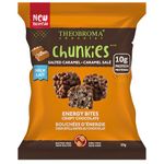 Theobroma Chunkies Milk Chocolate and Salted Caramel – Non-GMO, Gluten Free and Peanut Free (37 Gram Pouch, 12 Sachets)