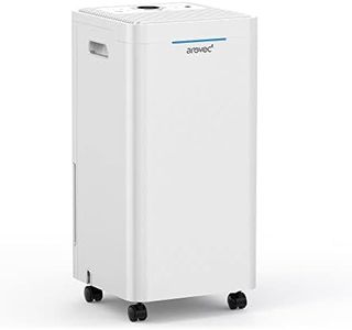 AROVEC Smart Dehumidifier with Air Purifier Washable Preliminary Filter, True HEPA & Activated Carbon Filter, 2500ml Water tank, 10L/day Dehumidification Capacity Covers up to 30m2, 2-Yr Warranty