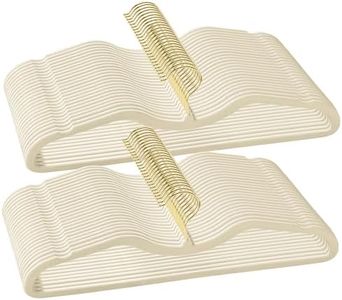 Velvet Short Neck Hangers - Heavy-Duty, Non-Slip Felt Surface, Space-Saving Design with Anti-Slip Grooves & Shoulder Shape, 360° Rotating Hooks, Durable for Coats, Shirt& Dresses