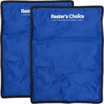 Rester's Choice Large Ice Pack for Injuries | 11" x 14.5" - Pack of 2 | Hot & Cold Pack | Reusable Gel Pack, Durable Construction, & Flexible When Frozen