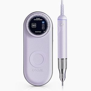 Professional Electric Nail Drill Machine - O NAIL 50,000 RPM E-File with LCD Display, Smart Control and Vibration-Free, 3mm Shank Bits Kit, Beginner Mode for Acrylic Gel Removal, for Home & Salon Use