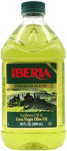 Iberia Premium Blend, Sunflower Oil & Extra Virgin Olive Oil, High Heat Frying, 68 Fl Oz