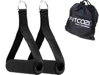 FITCOZI Nylon Exercise Handles Cable Machine Attachments Resistance Bands Handles Grips Fitness Strap Stirrup Handle Cable Attachment for Yoga Exercise Workout Gym Resistance Training