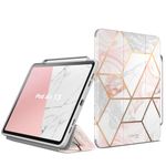 i-Blason Cosmo for iPad Air 13 inch Case M2 2024 with Pencil Holder [Auto Sleep/Wake] Full-Body Trifold Stand Drop Protective Smart Cover for iPad Air 13'', Supports Pencil Pro and Pencil(USB-C), Pink