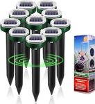 10-Pack Solar Powered Ultrasonic Mo