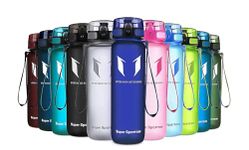 Super Sparrow Sports Water Bottle - 750ml - Non-Toxic BPA Free & Eco-Friendly Tritan Co-Polyester Plastic - For Running, Gym, Yoga, Outdoors and Camping