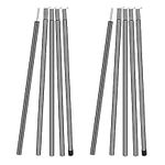 MI CASA Tent Tarp Poles Set of 2, Universal Telescopic Adjustable Aluminium Camping Awning Poles Tent Accessories for Headroom Canopy Porch Sun Shade Sail