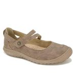 JSport by Jambu JBU Womens Fawn Mary Jane Flats Casual - Black, Taupe, 9.5