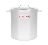 Concord Cookware S5050S Stainless Steel Stock Pot Kettle, 100-Quart