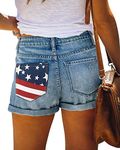 Denim Shorts for Women American Fla