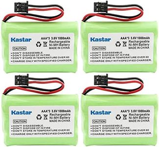 Kastar 4 Pack Cordless Phone BatteryReplacement for Uniden BT909 BT1001 BT1004 DECT 1500 DECT 1588-5 TRU-12803 TRU-226 TRU-9260 TRU-9360 Dantona Batt-909 Batt909 Panasonic P-P102 Type 22