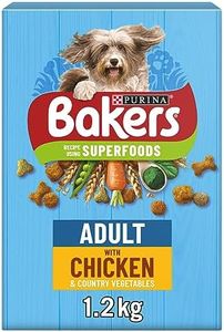 BAKERS Chicken with Vegetables Dry Dog Food 1.2kg (Pack of 5)