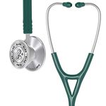 ELKO EL-060 CARDIO III SS Stainless Steel Acoustic Stethoscope | Two-Way PVC Tubing | Double Sided Chestpiece For Adult & Pediatric Patient | Doctors & Medical Students (Green)