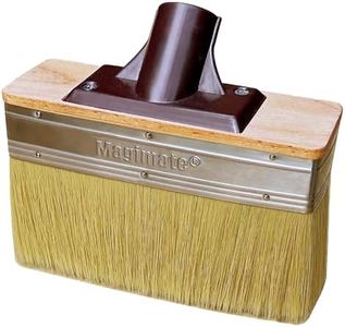 Deck Brush Stain Applicator by Magimate - Thick Soft Large Paint Brush Head with Threads for Extension to Apply Stain and Sealers on Wood Deck Floor Fence Walls - 7 Inch Wide