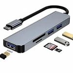 Ultimate USB C Hub: 5 Ports, Ultra Slim Design, USB 3.0, 2 USB 2.0, TF/SD/MicroSD Card Reader | Portable Hub for MacBook Pro/Air, Laptops, PS5/PS4, and More!!