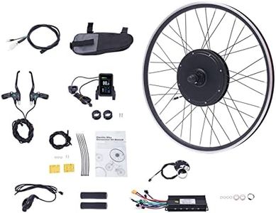 NadineDutol Electric Bicycle Kit,700C 48 V 1000 W Rear Wheel E-Bike Electric Bicycle Conversion Kit DIY E-Bike DIY for Freewheel Electric Bicycle Conversion Kit