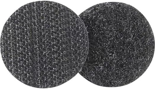 VELCRO Brand Adhesive Dots Black | 500 Pk 3/4" Circles Sticky Back Round Hook and Loop for Office Organization, Arts and Crafts, School Projects |VEL-30078-AMS