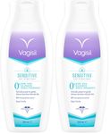 Vagisil Sensitive Intimate Wash For Women, Gently Cleanses Sensitive Skin, pH Balanced, Soap Free Dye Free & Fragrance Free, 250ml (Pack of 2)