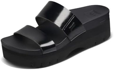 Reef Womens Cushion Vista Higher Platforms Sandals Black 8