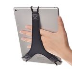 TFY Security Hand Strap Holder Finger Grip for Tablets -Compatible with iPad Air/iPad Pro 9.7Inch / Samsung Galaxy Tab 10.1Inch / Tab 4 10.1Inch / Tab Pro 10.1Inch / Tab S 10.5 (Black)