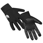 WFX Winter Thermal Cycling Gloves for Kids - Flexible Grip, Touchscreen Compatible, Anti-Slip Lightweight Mitts for Boys and Girls in Outdoor Sports: Cycling, Running, Skiing, Football (BLACK, L)