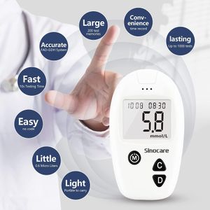 Sinocare Blood Sugar Monitor Kit – Glucose Meter with Test Strips
