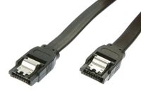 Rosewill 18-Inch Serial ATA Black Flat Cable with Locking Latch Support and 1.5 Gbps Transfer Rate (RC-18"-SA2-BK)