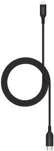 ZAGG mophie Essentials Lightning to USB-C Fast Charger and Data Transfer Cable, PVC, Long-Lasting, Heavy-Duty, 60W, 1m, Black