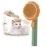 WUBAYI Dog Brush Cat Brush Grooming Brush,Self Cleaning Slicker Brush Pet Grooming Tool for Long Hair or Short Hair Cats Pet Brush Easily to Remove Loose Undercoat, Mats, Tangled Hair and Shed Fur