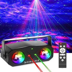 Party Lights DJ Disco Stage Lights Sbolight Led Projector Karaoke Strobe Perform for Stage Lighting with Remote Control for Dancing Thanksgiving KTV Bar Birthday Outdoor