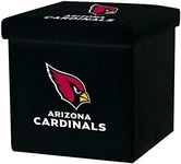 Franklin Sports NFL Arizona Cardinals Storage Ottoman with Detachable Lid 14 x 14 x 14 - Inch