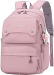 Teen Girls Casual Backpack High Middle School Daypack Women Daily Travel Laptop Bag(1# Purple,35 Liters)