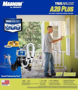 Magnum by Graco A20 PLUS Airless Paint Sprayer – 220-240V, 0.9L/min, 207 Bar