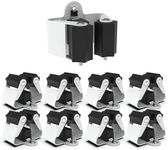 3-H Broom Hanger,Mop Holder Wall Mount 8 Pack, Broom Holder Wall Mount for Hanging and Organizing Shovel,Rake,Brush,Yard Tools in Kitchen,Laundry Room,Bathroom,House(black)