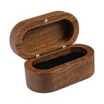 Musiin Walnut Wood Guitar Pick Holder with Magnetic Opening - Sturdy Guitar Pick Storage Box Display Case Jewelry Box for Men Women Teens Adults - Ideal for Guitar Picks Accessories