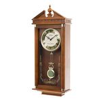 Seiko QXH107B Westminster/Whittington Dual Chime Wall Clock with Pendulum, Brown