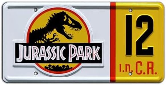 Jurassic Park | #12 | Metal Stamped License Plate